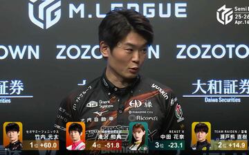 「結構怒ってました」と竹内選手