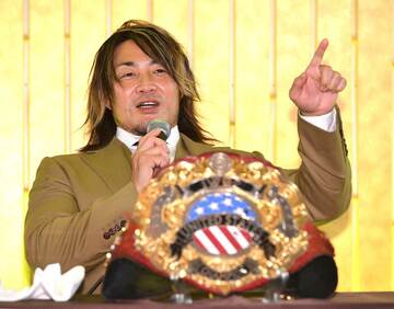  ベルト奪回への意気込みを明かした棚橋（東スポＷｅｂ）