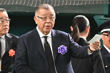 「ミスタージャイアンツ長嶋茂雄お別れの会」に参列した掛布雅之氏