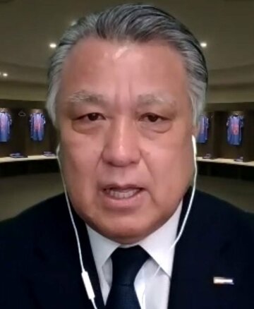 日本サッカー協会の田嶋幸三会長