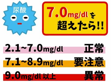 尿酸値にも要注意！