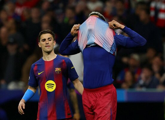 準決勝進出を逃したバルセロナ（ロイター）