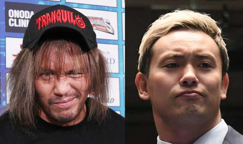  内藤哲也(左）とオカダ・カズチカ（東スポWeb）