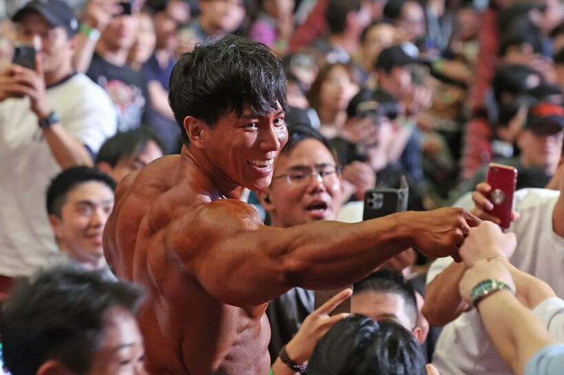 ボディビルで優勝した横川尚隆