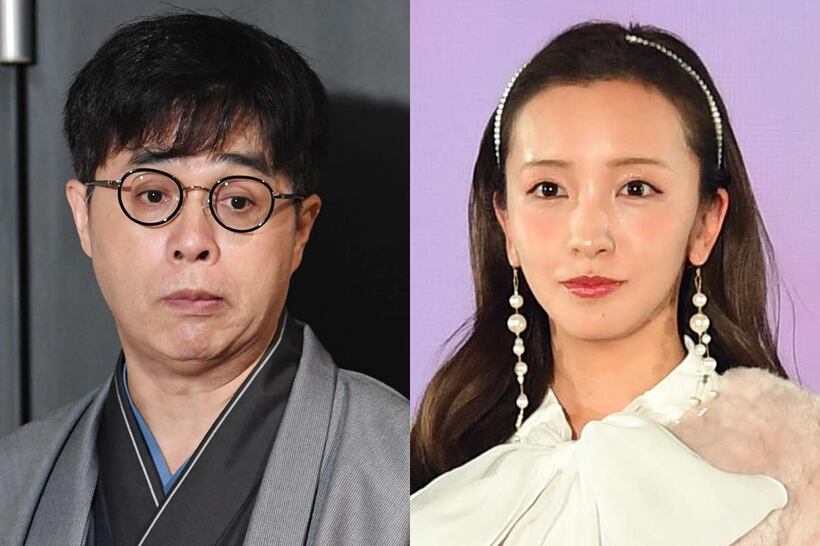 立川志らく（左）と板野友美