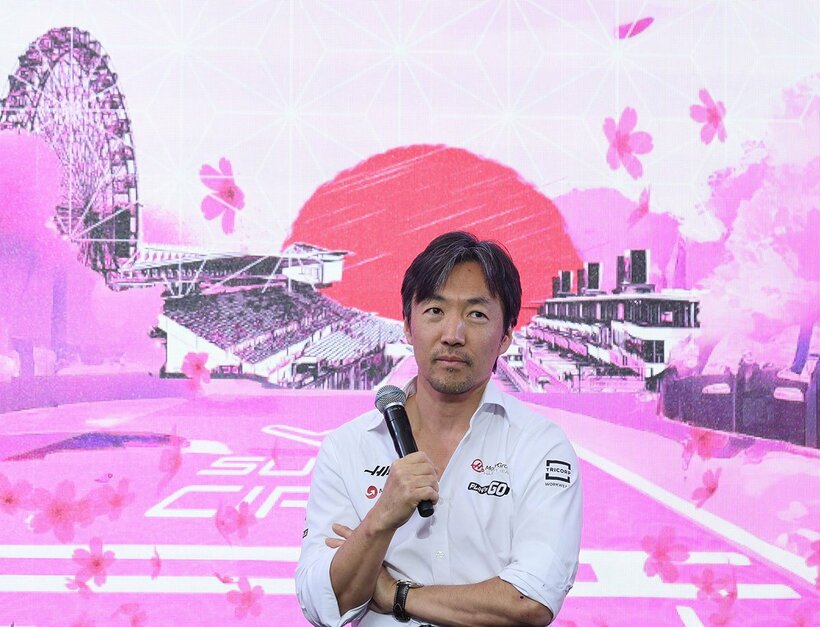 イベントに登場したハース・小松礼雄代表