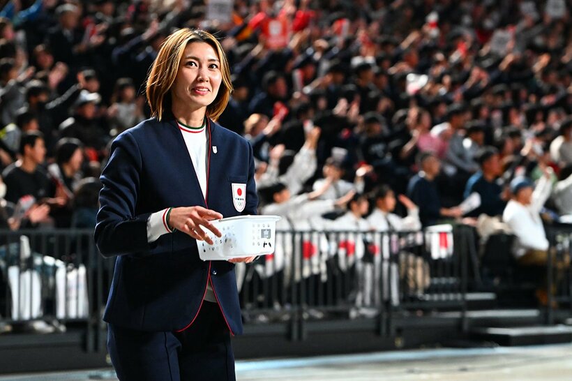 壮行会に出席した吉村紗也香
