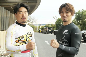 古性優作(左)と稲川翔が大阪ワンツーを狙う