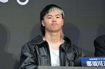 会見の進行に不満をぶちまけた那須川天心