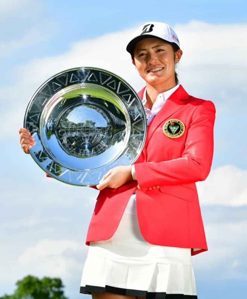  今季開幕戦で優勝した渡邉彩香-（Getty-Images／ＪＬＰＧＡ提供）
