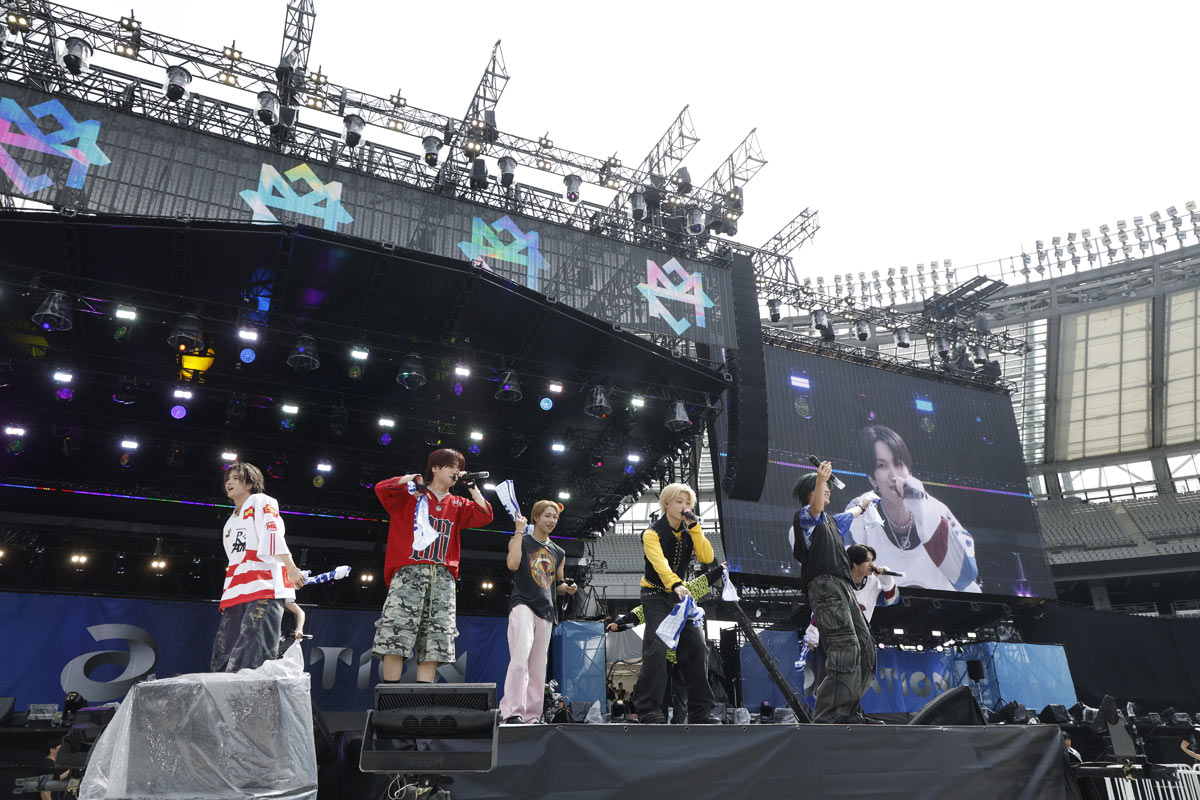 MAZZEL a―nation初出演 雨も吹き飛ばし「晴れたじゃねえ