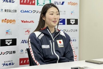 取材に応じた池江璃花子