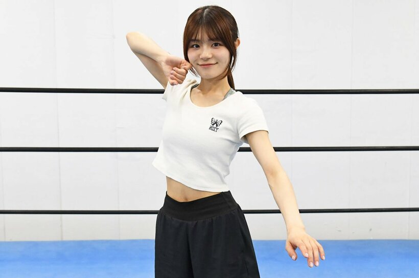リングで練習したＮＧＴ４８・清司麗菜