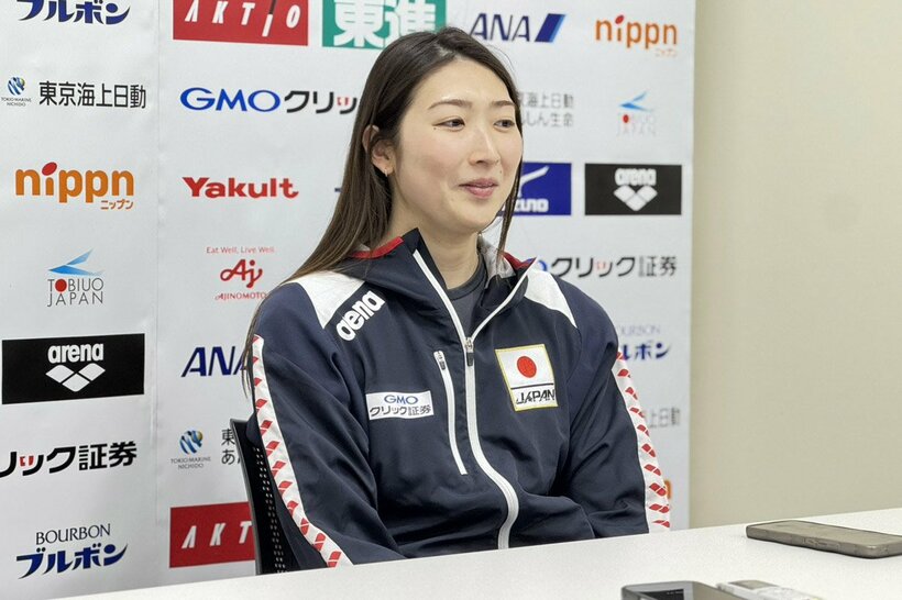 取材に応じた池江璃花子