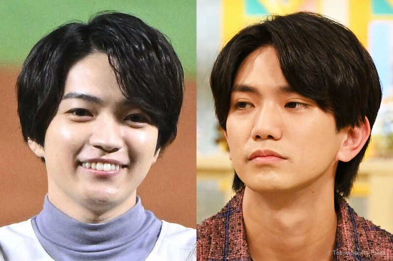 なにわ男子・西畑大吾(左)と、Aぇ! group・正門良規