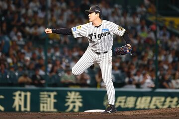９回に５番手で登板した阪神・木下里都
