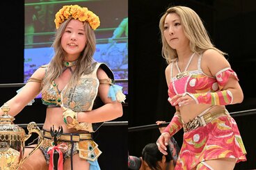 UN王者としてGPを制したビクトリア弓月(左)。リーグ戦でのChi Chi(右)戦は実現しなかった