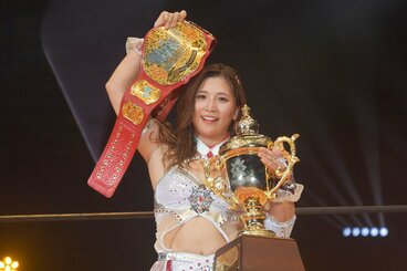 メインでワールド王座を死守した王者・青野未来
