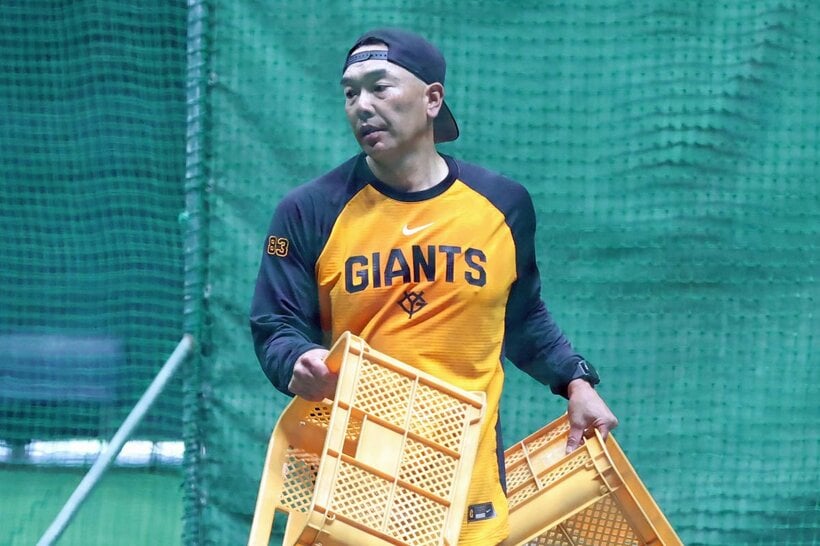 オープン戦が中止となり、率先して室内練習をサポートした巨人・阿部監督
