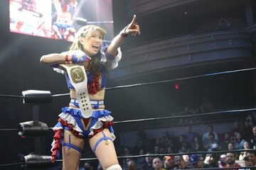 初防衛に成功した荒井優希