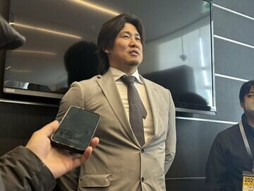 契約更改を終えたソフトバンクの杉山一樹