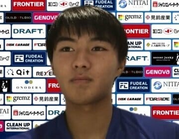  オンライン取材に応じた横浜ＦＣ・安永