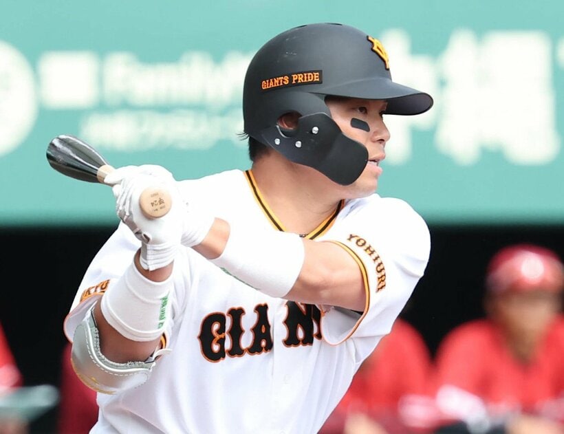 ４回裏に適時打を放った大城卓三