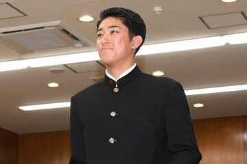 巨人から１巡指名を受けた織田翔希