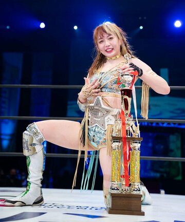  防衛した上谷沙弥（ⓒＳＴＡＲＤＯＭ）