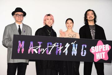 （左から）内田英治監督、佐久間大介、土屋太鳳、金子ノブアキ