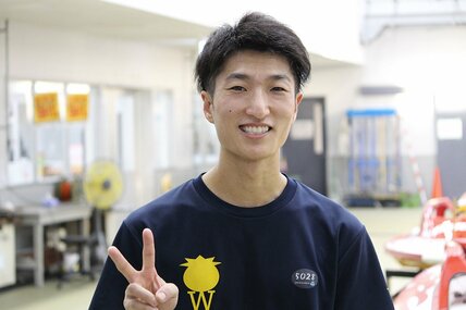 待望の初白星を挙げた原田才一郎