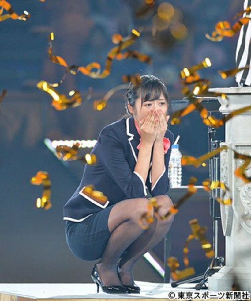 「第６回じゃんけん大会」で優勝したＡＫＢ４８チームＫの藤田奈那