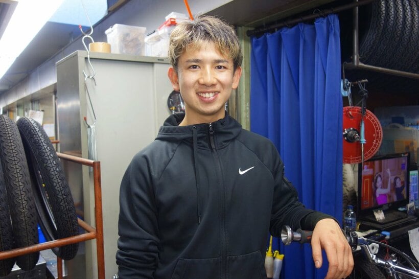 地元でＧⅠ初準決入りを決め、笑顔の永島潤太郎