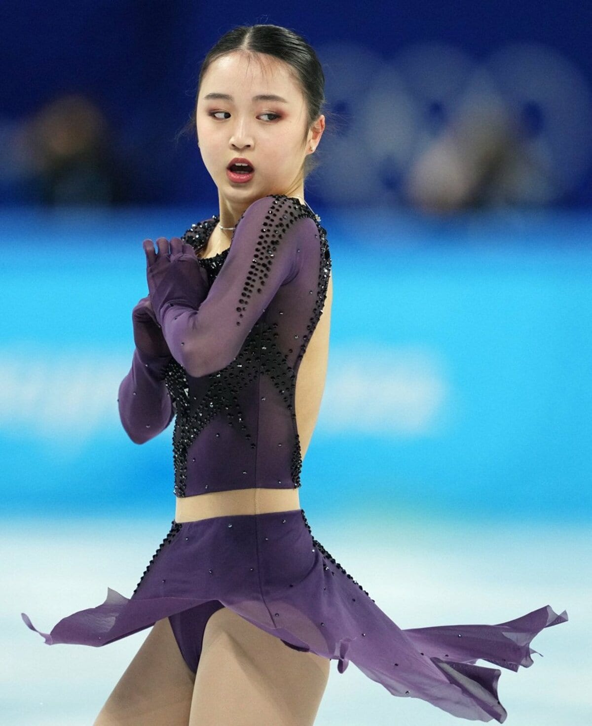 チャイナ レオタード レディース スケート フィギュアスケート 衣装 中国 日本 中国杯・女子SP結果の画像