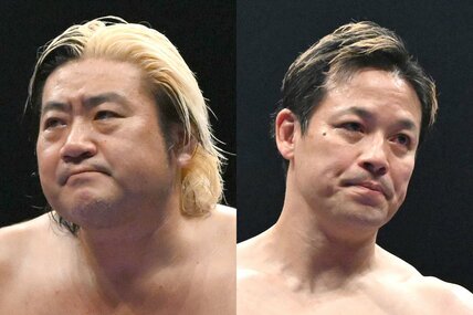 新たな動きを見せそうな諏訪魔(左)と潮崎豪