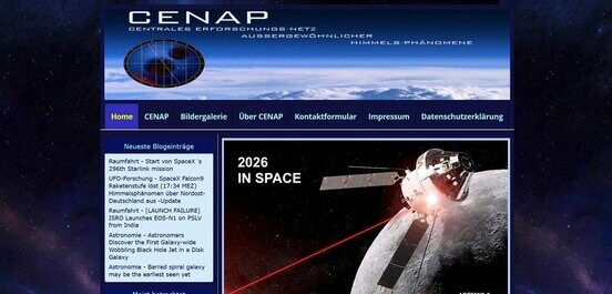 ドイツのUFO目撃調査団体「CENAP」の公式ブログ