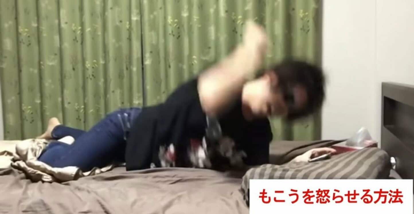  キレて暴れるもこう先生