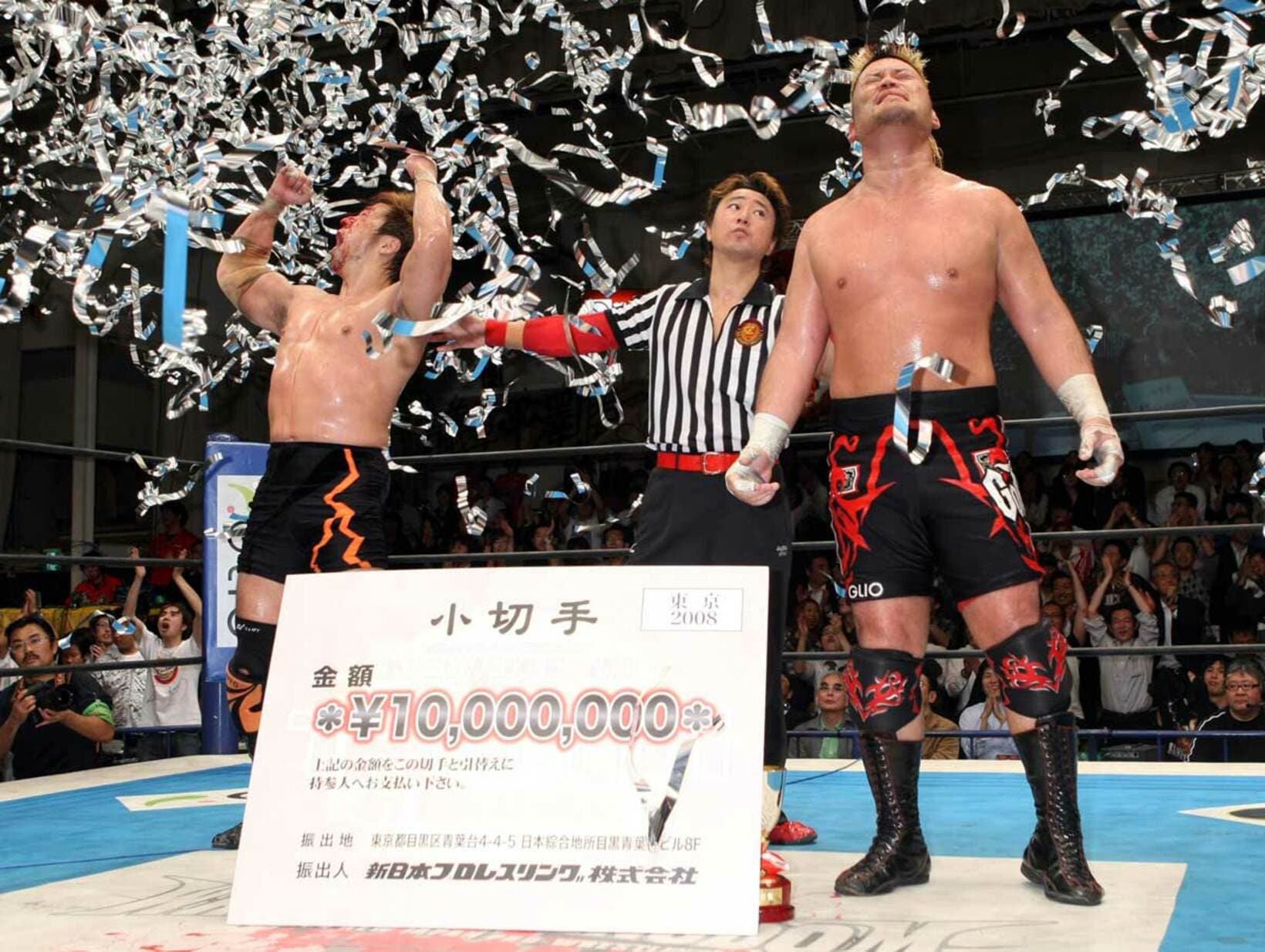２００８年のＧ１タッグリーグを制した小島と天山