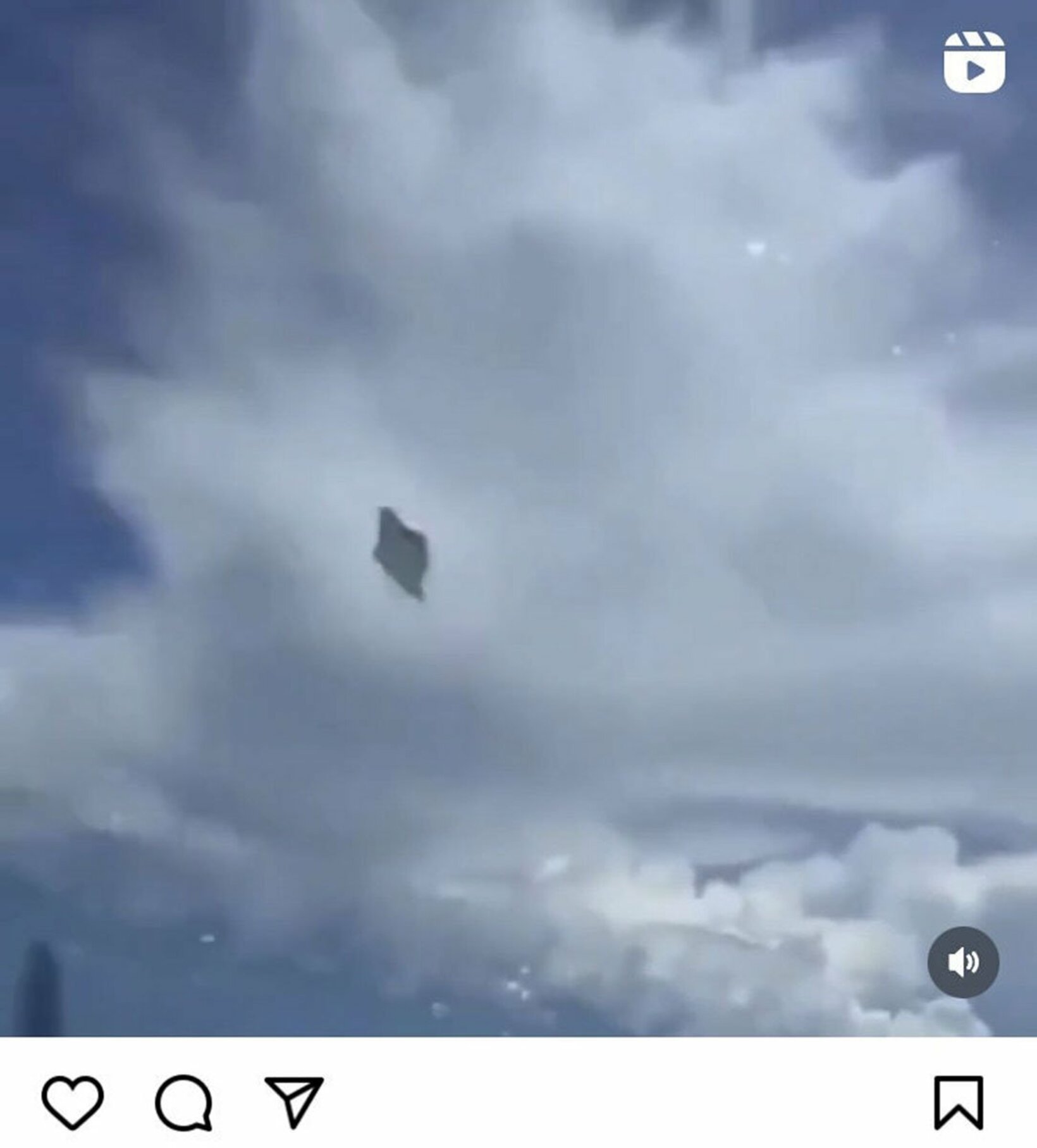 ヴァレンティーナ・ルエダ・ベレスがアップしたUFO（ユーチューブから）