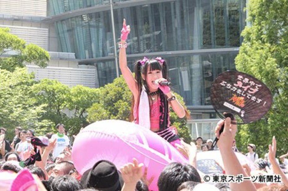 アイドル活動卒業を発表した藤崎麻美（２０１２年８月のＴＩＦ）