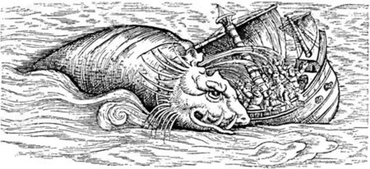 1ページ目】【288】中世の絵に描かれた海の怪物「牙クジラ」は実在