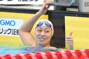 圧勝した鈴木聡美