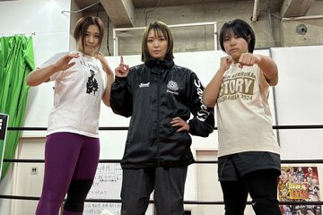 左から里奈、Ｓａｒｅｅｅ、藤原あむ