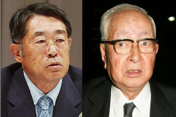 西武・堤義明オーナー（左）と渡辺恒雄・巨人軍球団会長