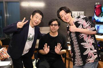 （左から）宮根誠司、ヤマモトショウ氏、真田ナオキ