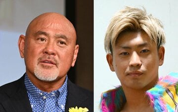 武藤敬司（左）は清宮海斗に激エールを送った