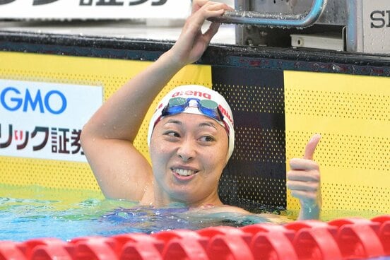圧勝した鈴木聡美