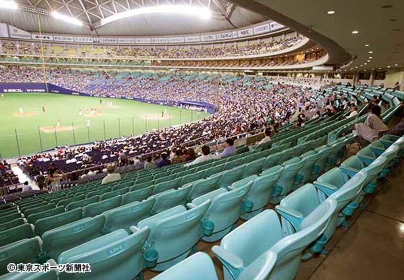  落合監督時代には空席が目立った本拠地