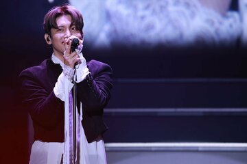 ライブ中、笑顔のチャンミン