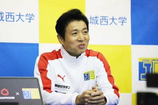 オンライン取材に応じた城西大・櫛部監督